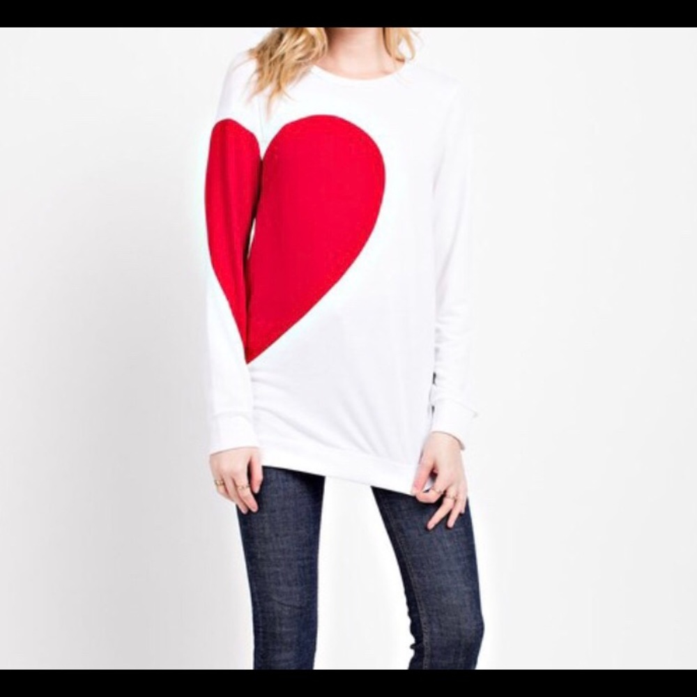 Last One! ❤️ Cute Valentines Day Heart Print Top - Picture 5 of 6
